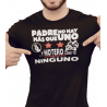 Camiseta Papá motero - Padre no hay más que uno pero MOTERO como yo ninguno. Camiseta  para padres apasionados con las motos