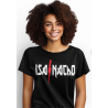 Camiseta para parejas con los nombres al estilo de Rock