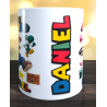 Taza Súper Mario Bros personalizada con el nombre. Taza ideal como regalo infantil para los niños apasionados con el videojuego