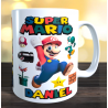 Taza Súper Mario Bros personalizada con el nombre