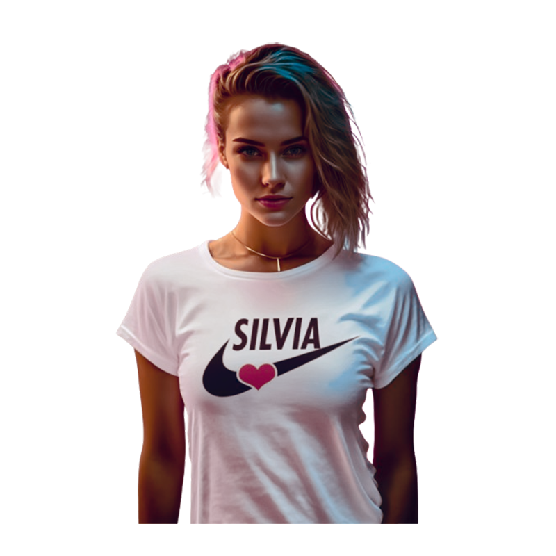 Camiseta personalizada estilo nike con el nombre que quieras