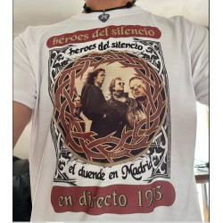 Camiseta Héroes del Silencio El Duende en Madrid. Camiseta con diseño de la imagen del disco vinilo picture Disc en directo
