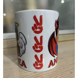 Taza personalizada Arta Game Artamonio con el nombre que quieras, ideal como regalo de cumpleaños, navidad, para niñas y niños