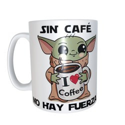 Taza Bebé Yoda, Sin café no hay fuerza