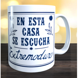 Taza en esta casa se escucha Extremoduro