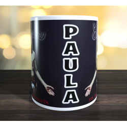Taza Extremoduro, yo, minoría absoluta personalizada con el nombre, ideal como regalo para los fans del grupo de Rock y de Robe