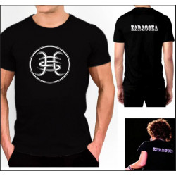 Camiseta Héroes del Silencio Tour 2007 similar a la que llevaba Bunbury con el nombre de la ciudad en la espalda