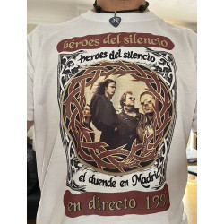 Camiseta Héroes del Silencio El Duende en Madrid. Camiseta con diseño de la imagen del disco vinilo picture Disc en directo