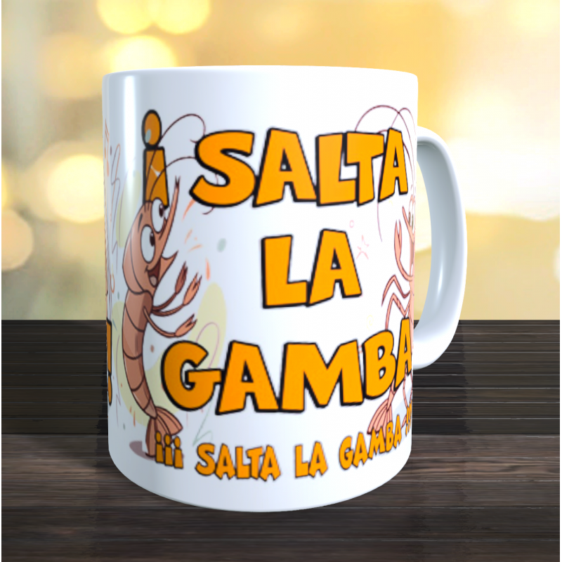 Taza salta la gamba - la isla de las tentaciones - Montoya