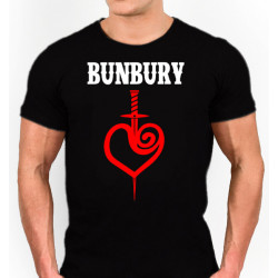 Camiseta Bunbury logo corazón