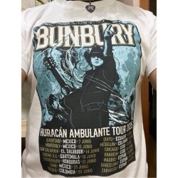 Camiseta Bunbury Tour Huracán Ambulante