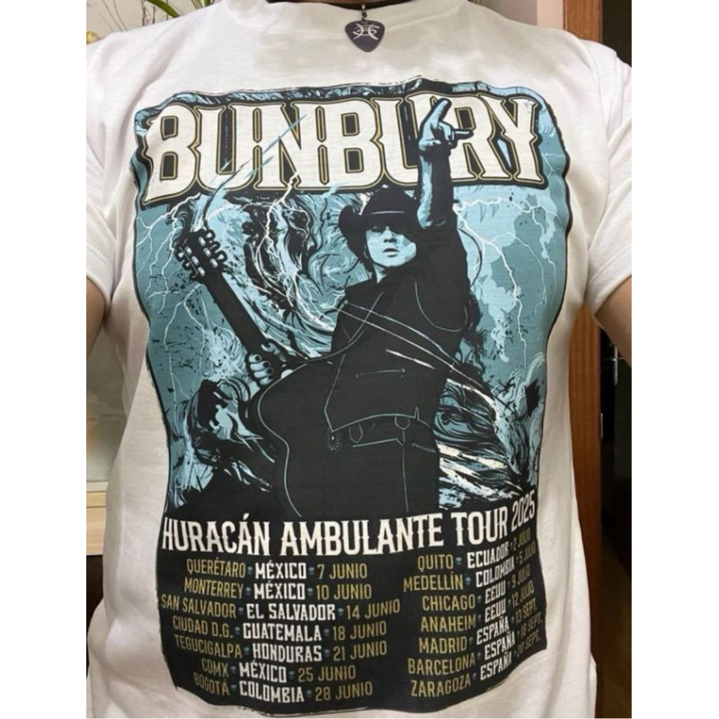 Camiseta Bunbury Tour Huracán Ambulante