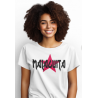 Camiseta MALAGUITA estilo Rock Star. Camiseta de Málaga al estilo Malaguita más informal de estilo moderno Rockero