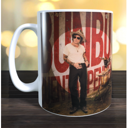Taza Bunbury cuentas pendientes. Ideal para cuándo tienes que hacer un regalo para alguien que es fan de Bunbury.