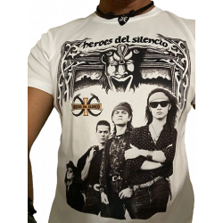 Camisetas Héroes del Silencio diseño mezcla senderos de traición y el espíritu del vino