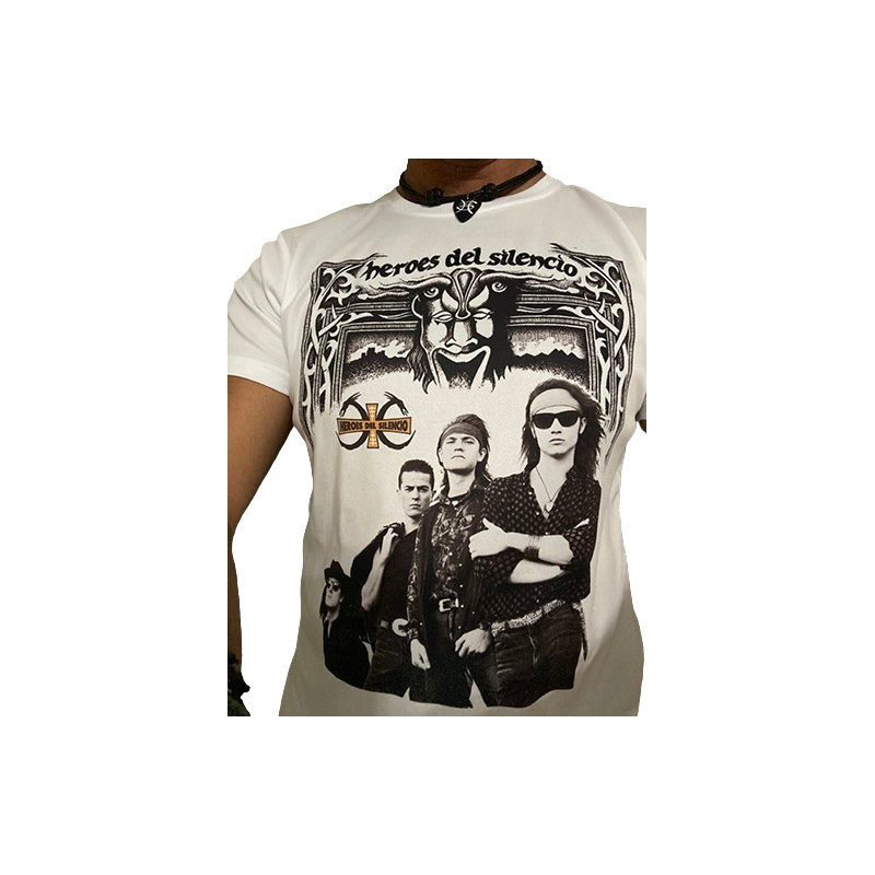 Camisetas Héroes del Silencio diseño mezcla senderos de traición y el espíritu del vino