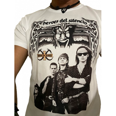 Camisetas Héroes del Silencio diseño mezcla senderos de traición y el espíritu del vino