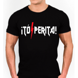 Camiseta Tó Perita estilo Rock, expresión típica malagueña d
