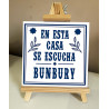 Azulejo en esta casa se escucha Bunbury