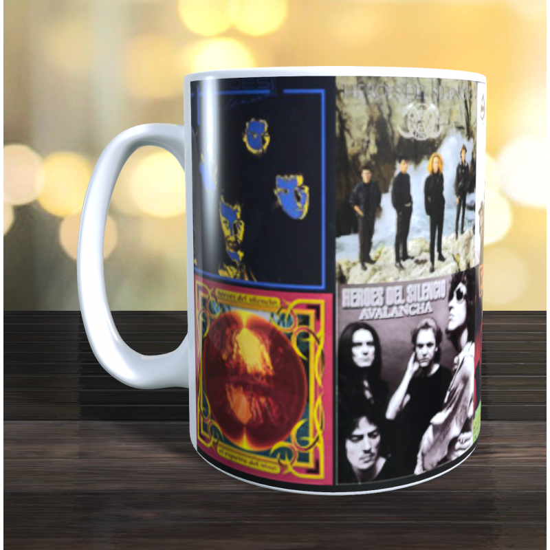 Taza discos Héroes del Silencio