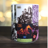 Taza discos vinilo Héroes del Silencio. Bonita taza con la imagen de algunos discos vinilos del grupo de Rock de Zaragoza