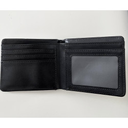 Cartera billetera Héroes del Silencio con diseño estilo Senderos de Traición. Tamaño ancho 11,50 cm, x alto 9,50 cm.