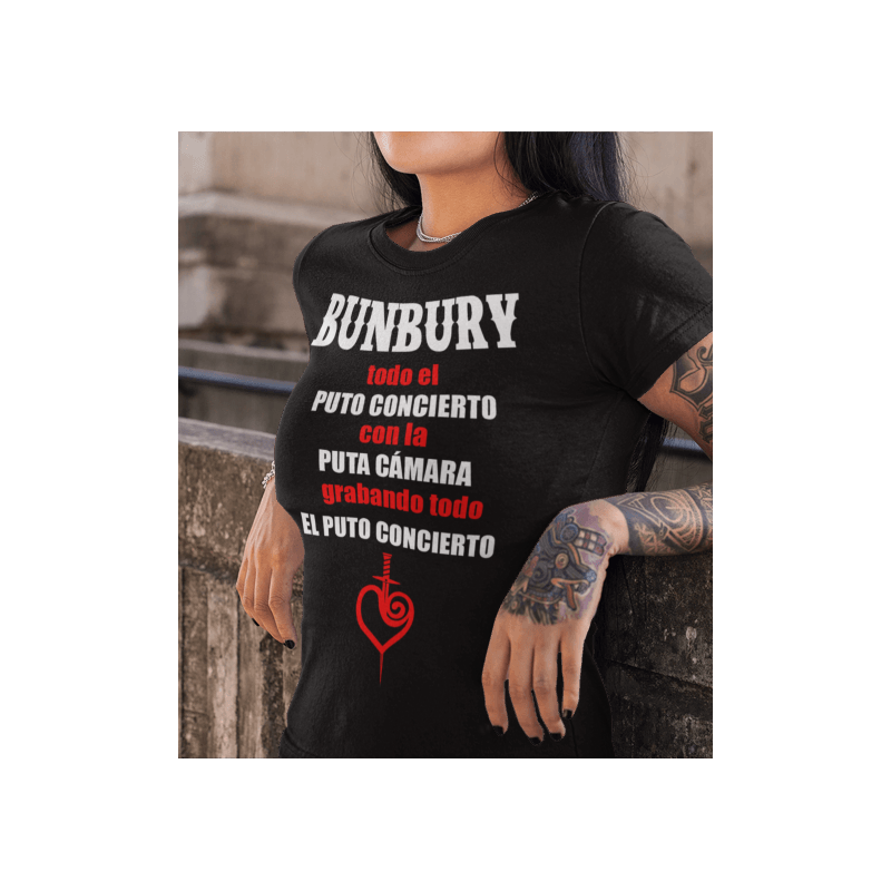 Camiseta Bunbury todo el puto concierto con la puta cámara