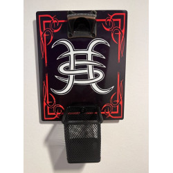 Abridor de botellas de pared de Héroes del Silencio diseño estilo vinilo El espíritu del vino. Un artículo ideal como regalo