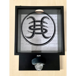 Abridor de pared Héroes del Silencio - abrebotellas diseño logo de la banda