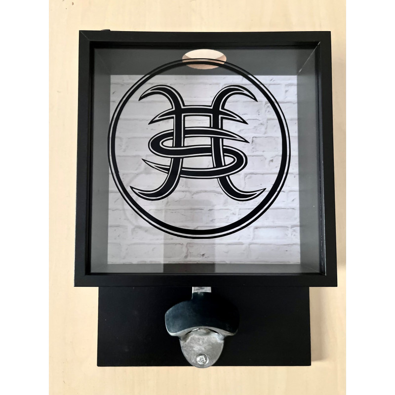 Abridor de pared Héroes del Silencio - abrebotellas diseño logo de la banda
