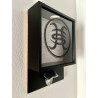 Abridor de pared Héroes del Silencio - abrebotellas diseño logo de la banda con caja para guardar las chapas. - Diseño elegante
