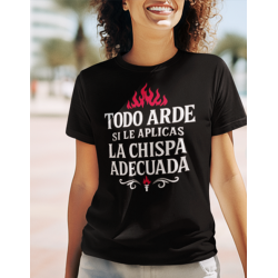Camiseta Héroes del Silencio - Todo arde si le aplicas la chispa adecuada