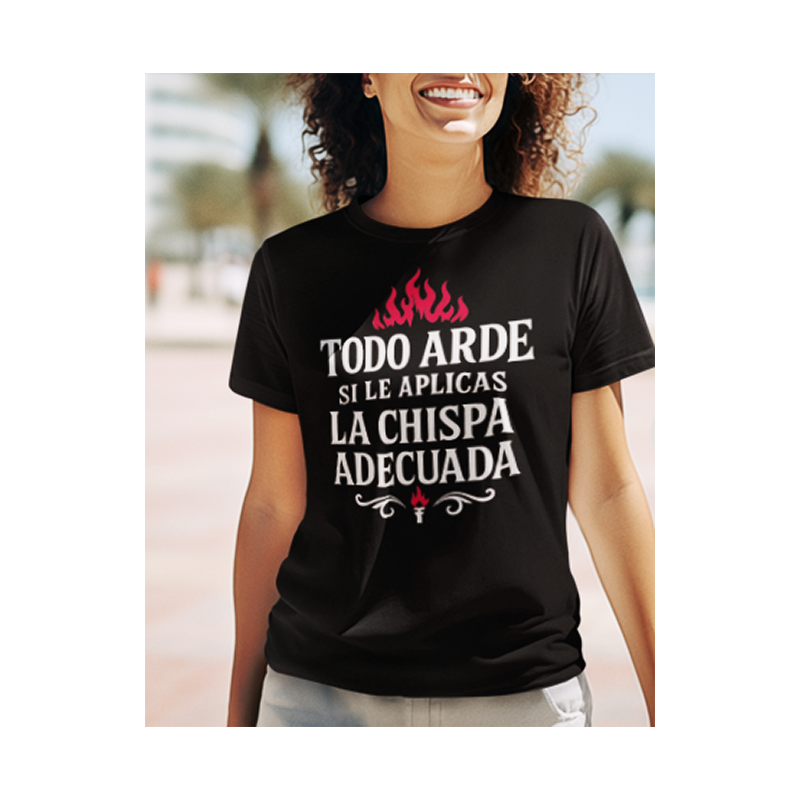 Camiseta Héroes del Silencio - Todo arde si le aplicas la chispa adecuada