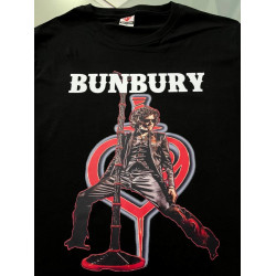 Camiseta Bunbury pose y logo corazón