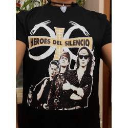 Camiseta Héroes del Silencio diseño Senderos de Tración + logo