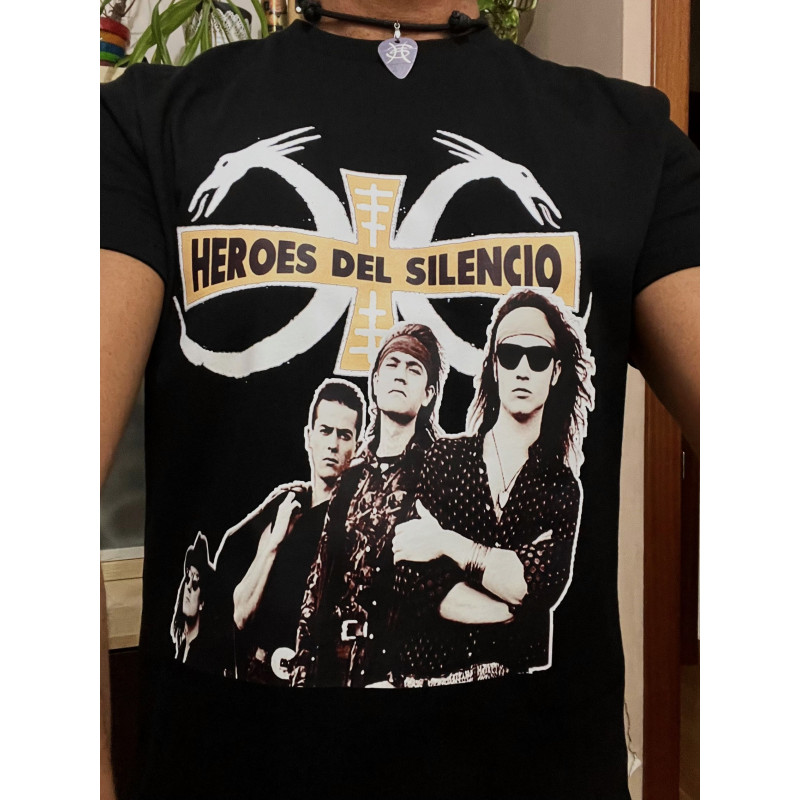 Camiseta Héroes del Silencio Senderos diseño Senderos de Traición + logo