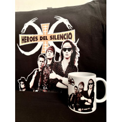 Camiseta y taza Héroes del Silencio estilo Senderos de Traición