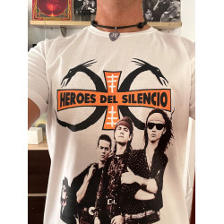 Camiseta Héroes del Silencio estilo Senderos de Traición logo