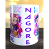 Taza personalizada K-Pop Demon Hunters con el nombre que quieras. Un regalo ideal para los seguidores de la popular película.