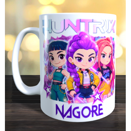 Taza K-pop personalizada con el nombre