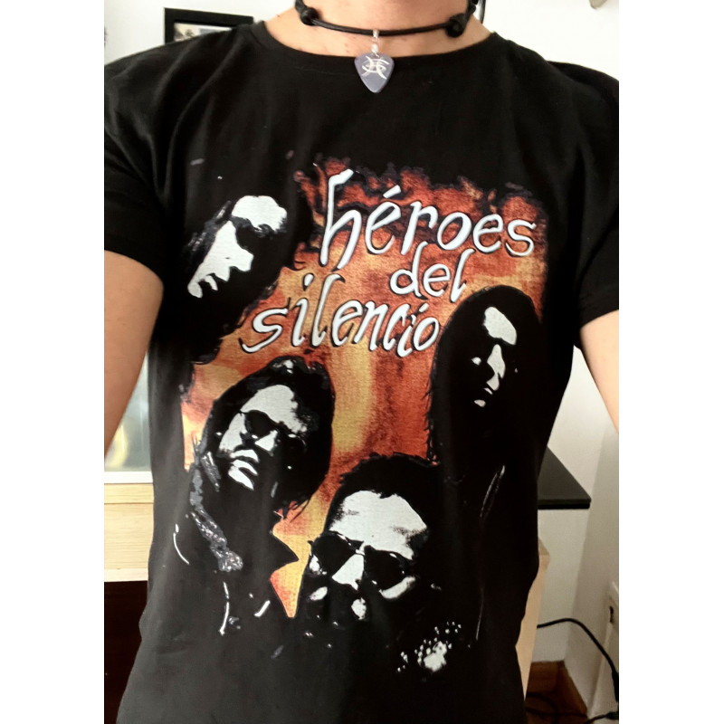 Camiseta Héroes del Silencio caras sombreadas