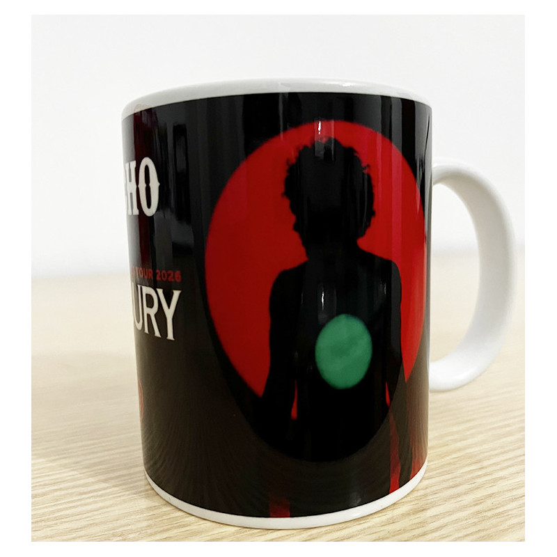 Taza Bunbury Nuevas Mutaciones Tour 2026 personalizada con el nombre que quieras, ideal como regalo para los fans de Bunbury