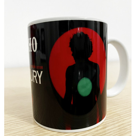 Taza Bunbury Nuevas Mutaciones Tour 2026 personalizada con el nombre que quieras, ideal como regalo para los fans de Bunbury