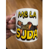 Taza Me la suda estilo meme broma humor