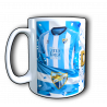 Taza Málaga C.F. personalizada con el nombre