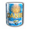 Taza Málaga C.F. personalizada con el nombre
