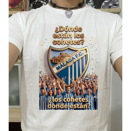 Camiseta CF ¿Dónde están los cohetes?, ¿los cohetes dónde están?