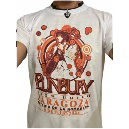 Camiseta Bunbury Gira 2024 Zaragoza La Romareda