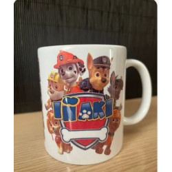 Taza La Patrulla Canina personalizada con el nombre