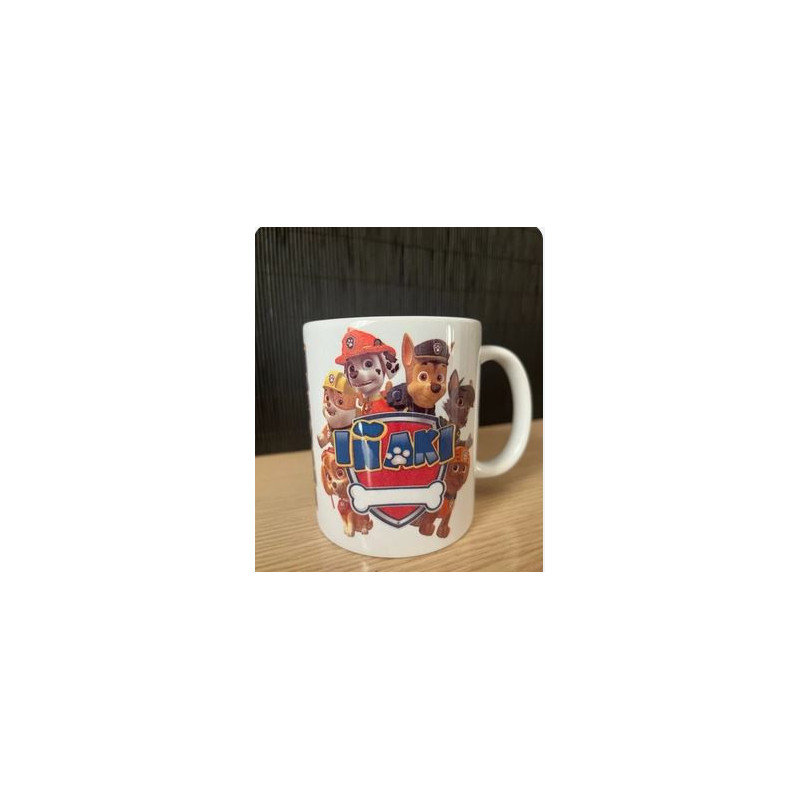 Taza La Patrulla Canina personalizada con el nombre